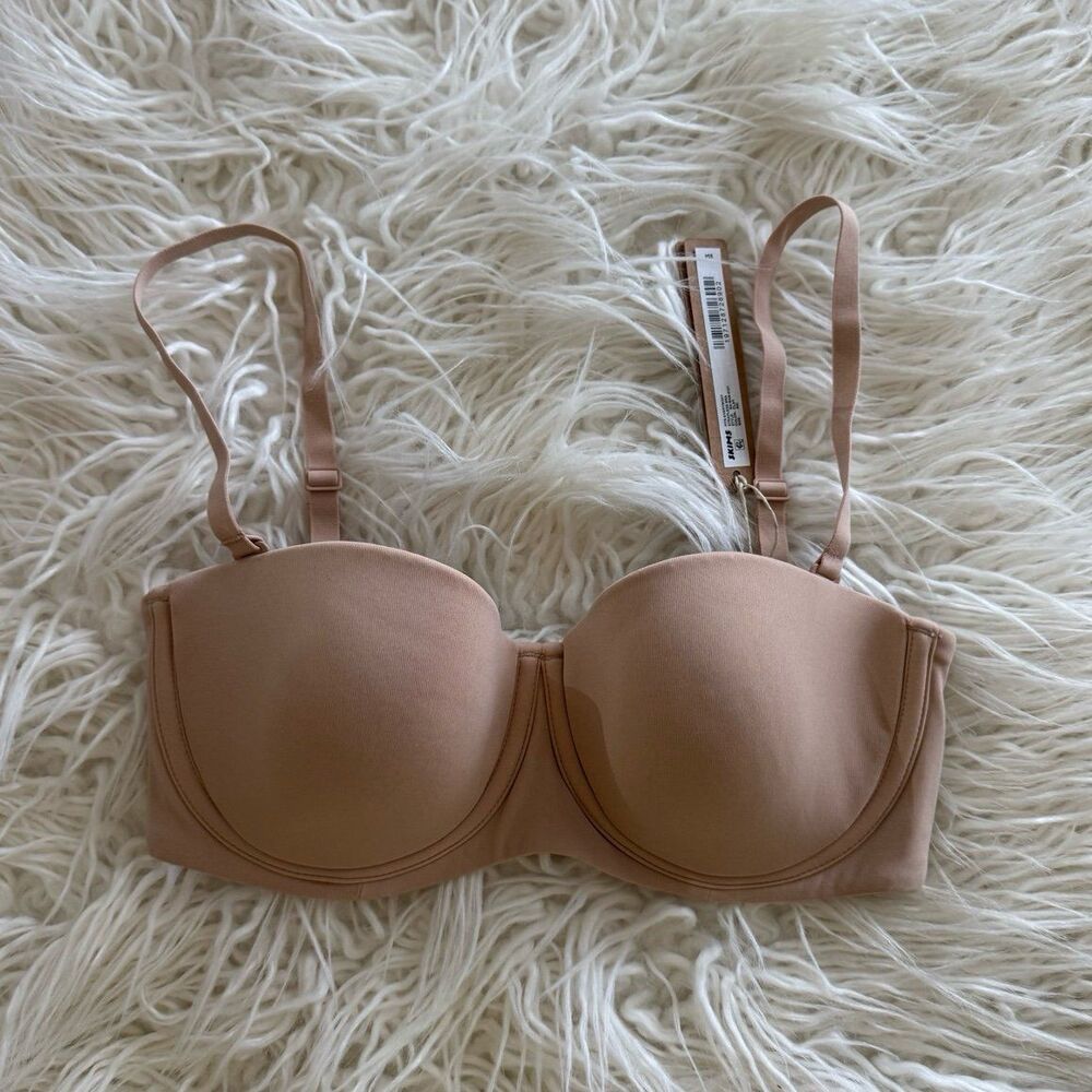 Skims Fits Everybody Strapless Bra Clay Size 32C
